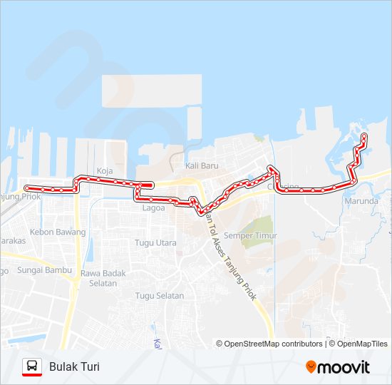 U05 bus Line Map