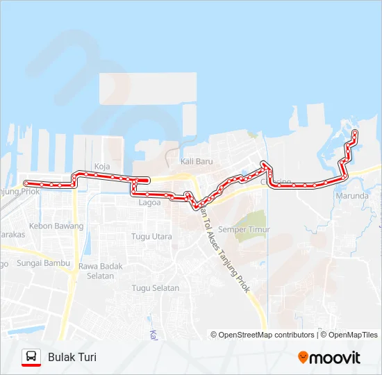 U05 Bus Line Map