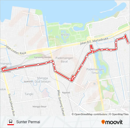 U10 Bus Line Map
