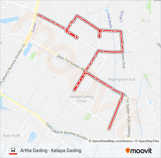 U13 Bus Line Map