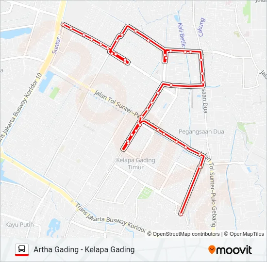 U13 Bus Line Map