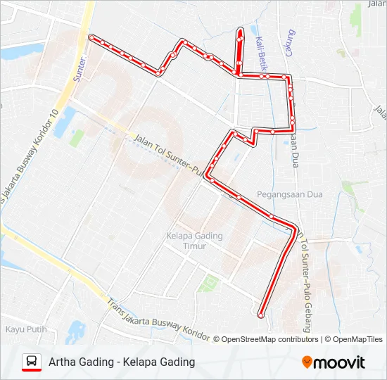 U13 Bus Line Map