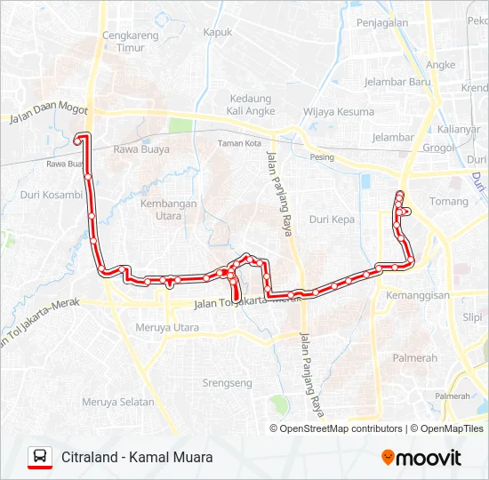 B07A Bus Line Map
