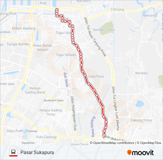 U03A bus Line Map