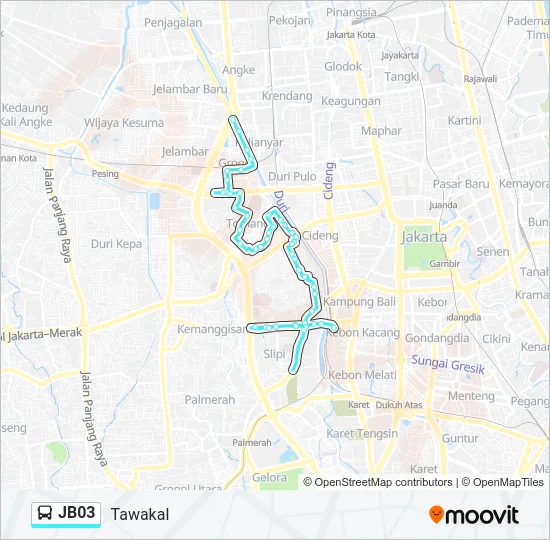 JB03 Bus Line Map