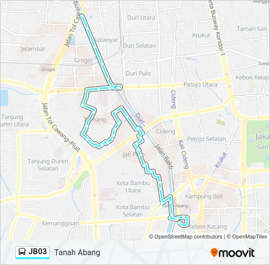 JB03 Bus Line Map