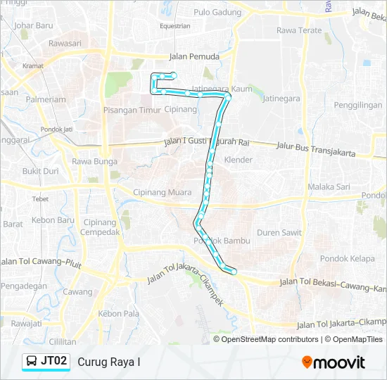 JT02 Bus Line Map