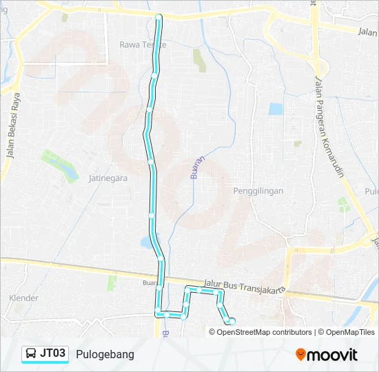 JT03 Bus Line Map