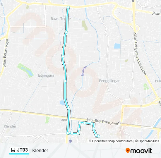 JT03 Bus Line Map