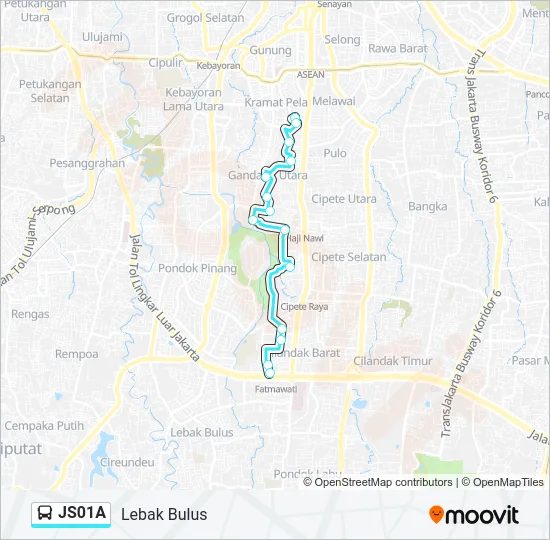 JS01A Bus Line Map