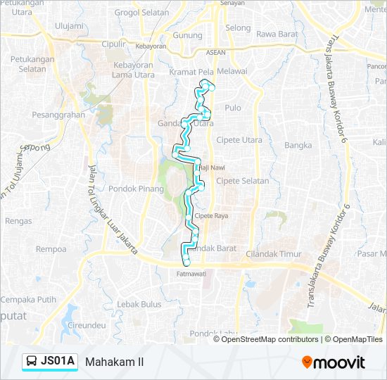 JS01A Bus Line Map