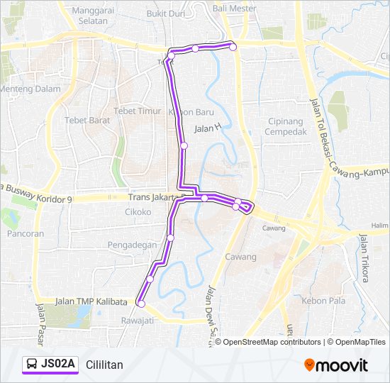 JS02A bus Line Map