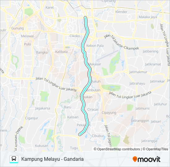 M06 bus Line Map