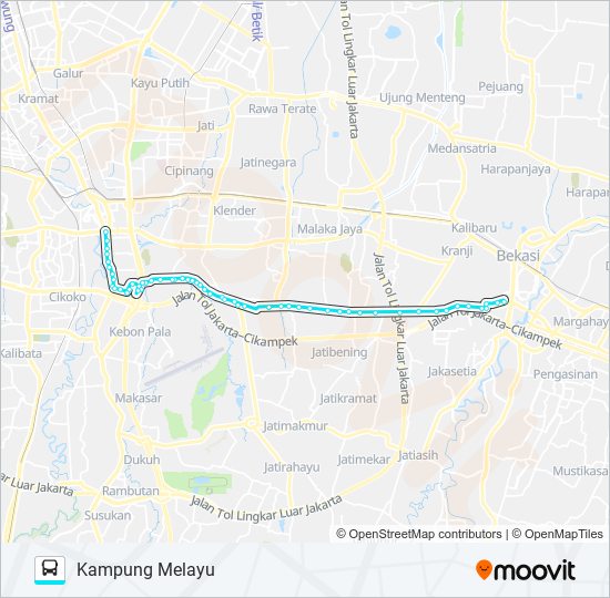 M26 bus Line Map