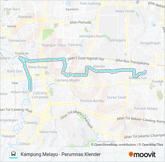 M32 Bus Line Map