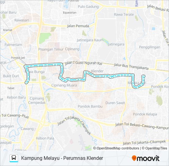 M32 bus Line Map