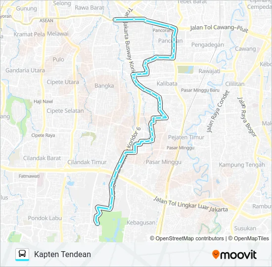 M42 Bus Line Map