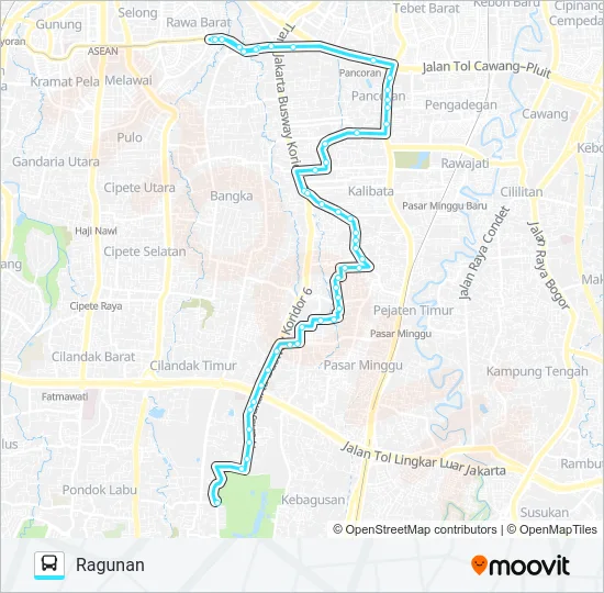 M42 Bus Line Map