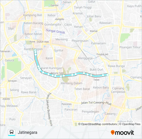 M44 Bus Line Map