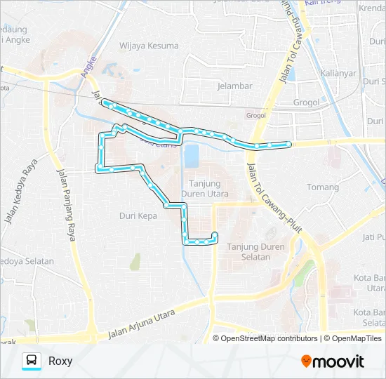M45 Bus Line Map