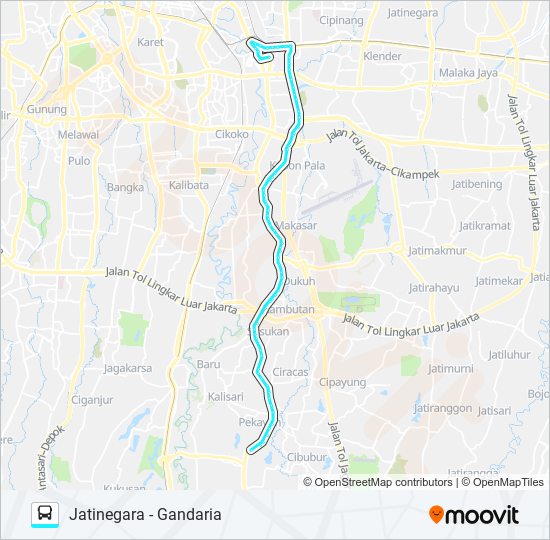 M06A bus Line Map