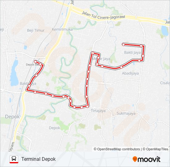 Bus Routes Near My Location 02 Route Schedules Stops Maps Terminal Depok Updated