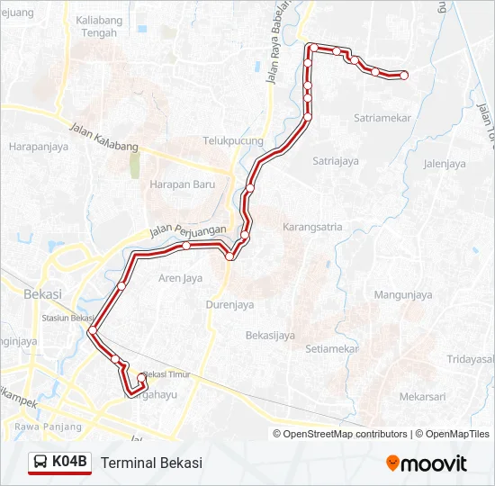 K04B Bus Line Map
