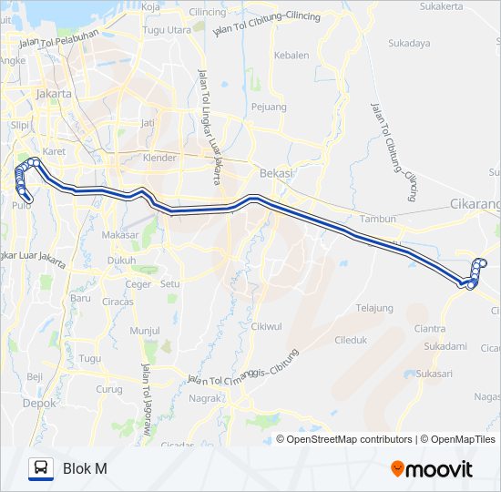 AC121A bus Line Map