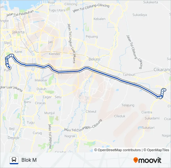 AC121A Bus Line Map