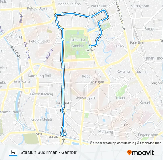 FEEDER KERETA BANDARA Bus Line Map