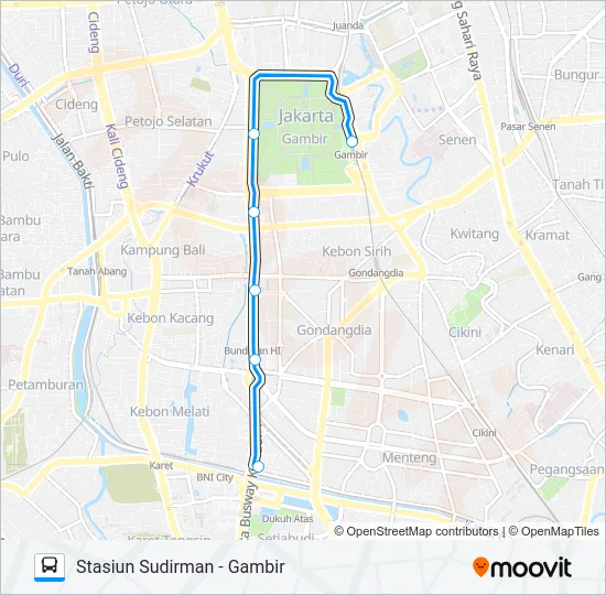 FEEDER KERETA BANDARA Bus Line Map