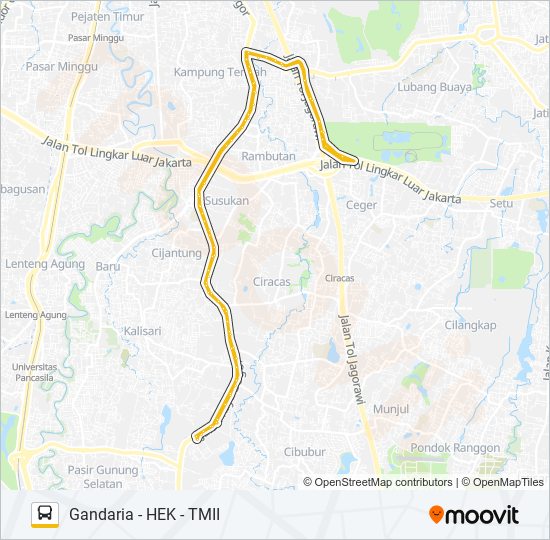 BUS SEKOLAH 03 bus Line Map