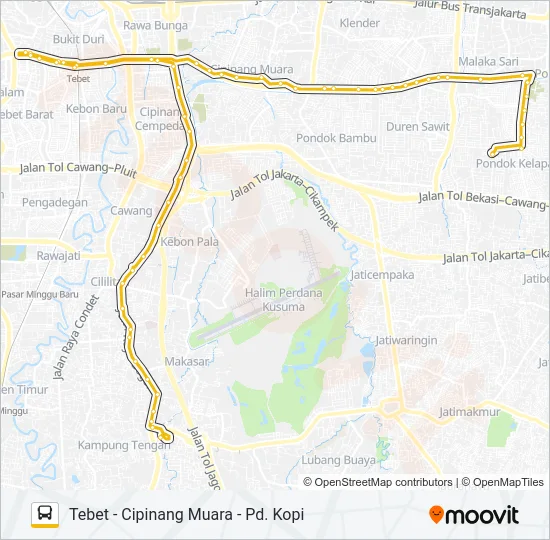 BUS SEKOLAH 15 Bus Line Map