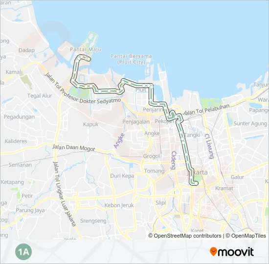1A Bus Line Map