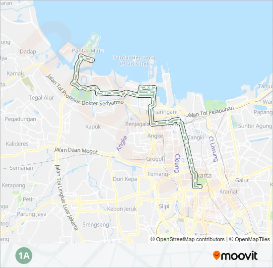1A Bus Line Map