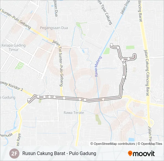 2F Bus Line Map