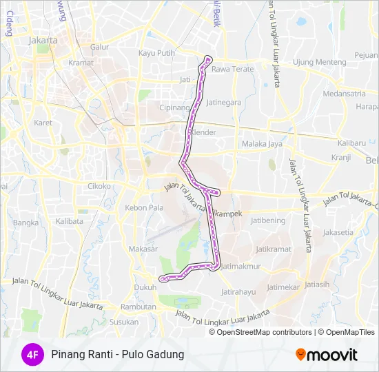 4F Bus Line Map