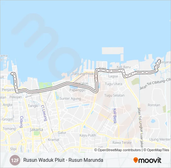 12F Bus Line Map