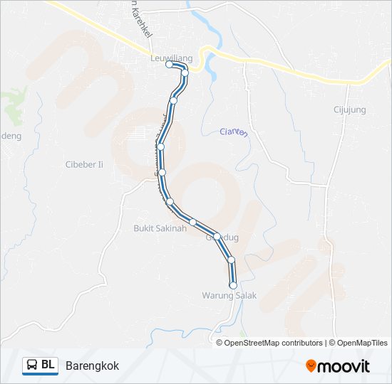 BL bus Line Map