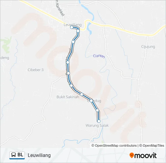 BL Bus Line Map