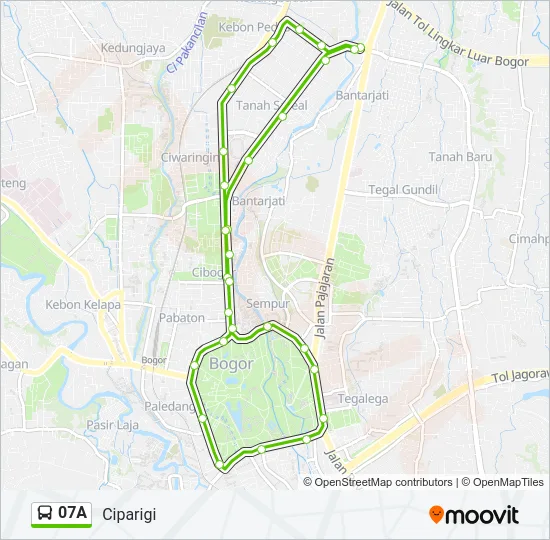 07A Bus Line Map