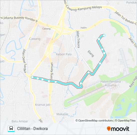 23 bus Line Map