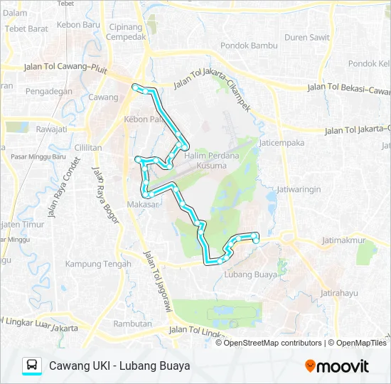 104 Bus Line Map