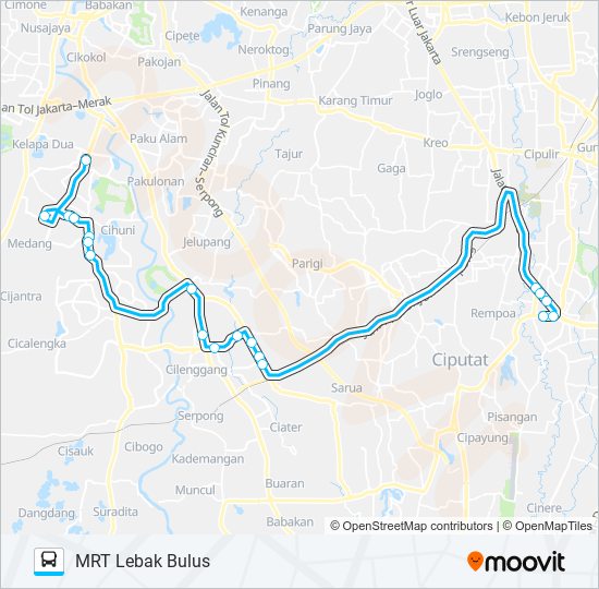 JRC SUMMARECON SERPONG bus Line Map