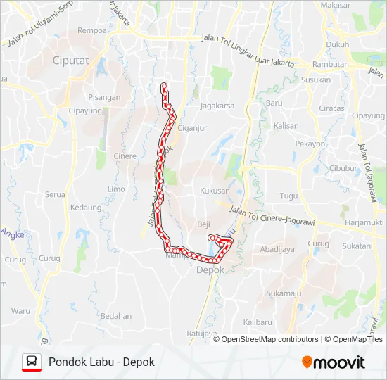 S16 Bus Line Map