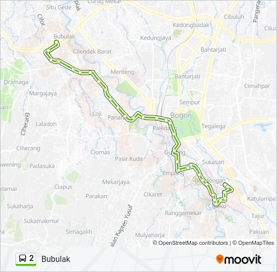 2 Bus Line Map