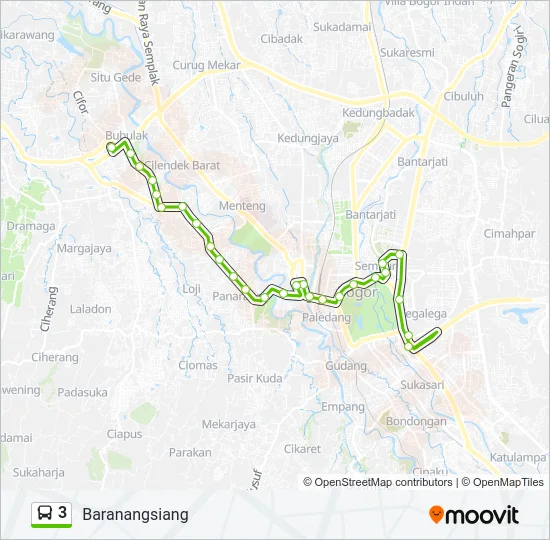 3 Bus Line Map