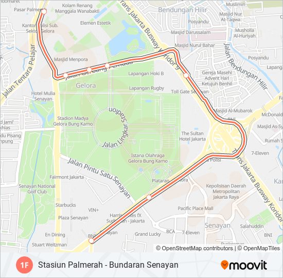 1F bus Line Map