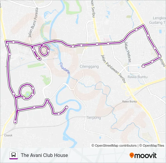 BSD LINK Bus Line Map