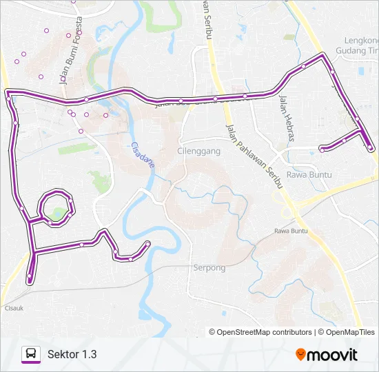 BSD LINK Bus Line Map